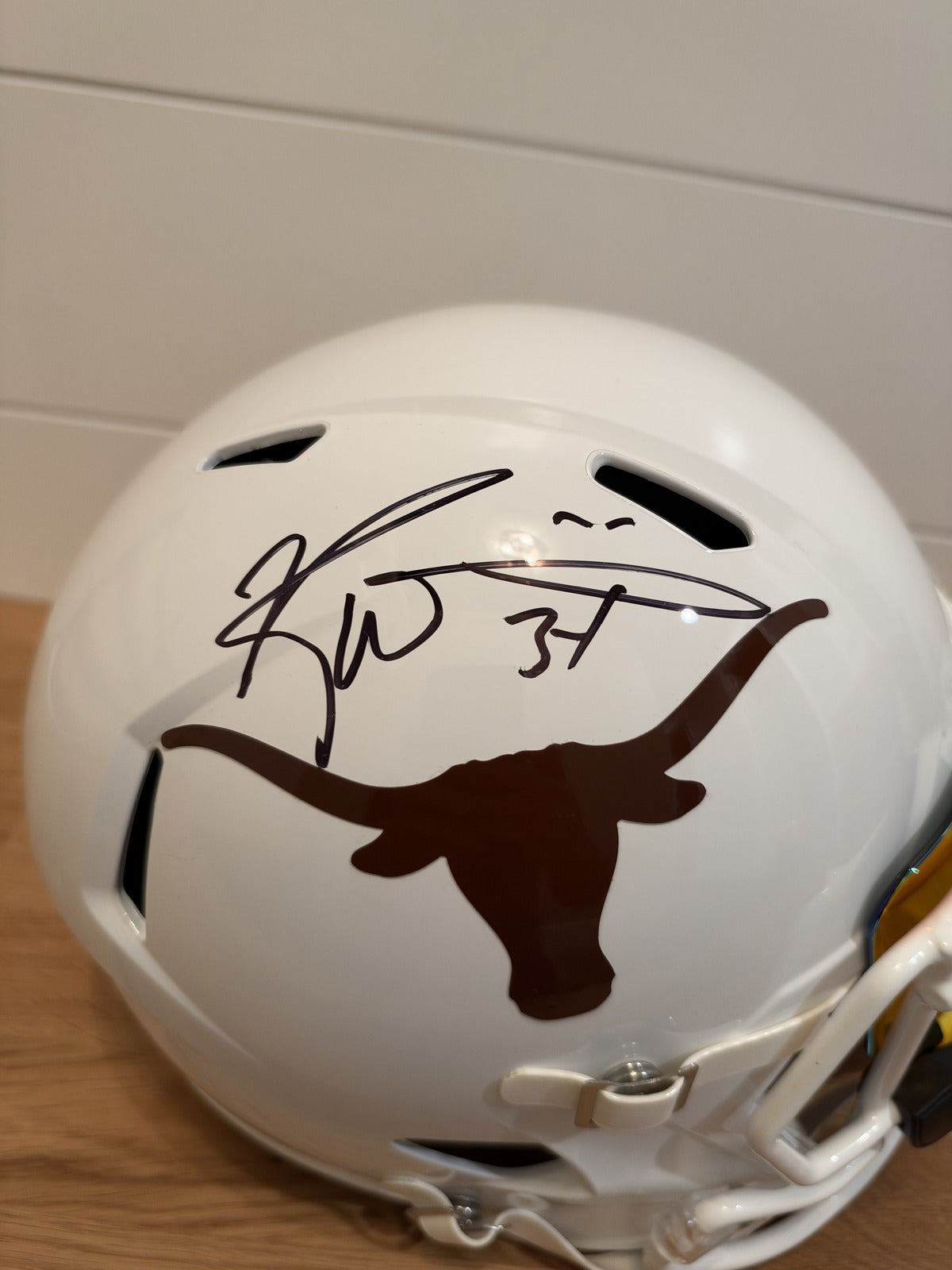 Ricky Williams Signed Texas Longhorns Full Size Speed Replica Helmet Visor