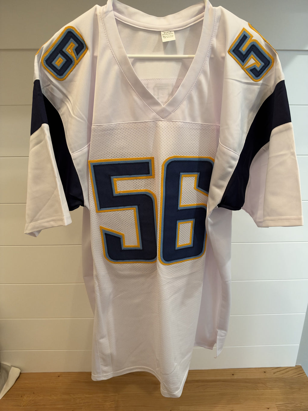 Shawne Merriman Signed San Diego Chargers Custom Jersey #56 White JSA COA