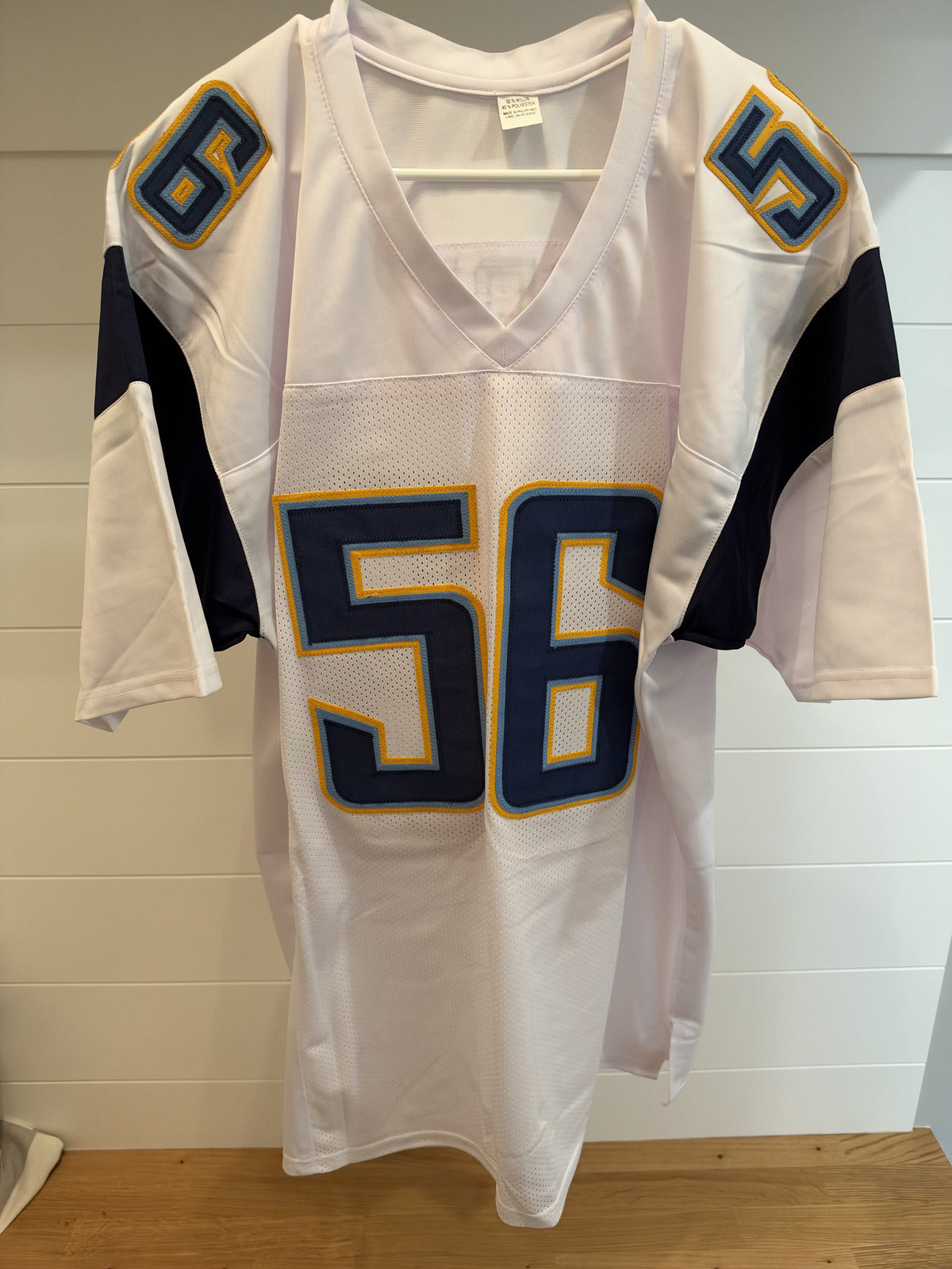Shawne Merriman Signed San Diego Chargers Custom Jersey #56 White JSA COA