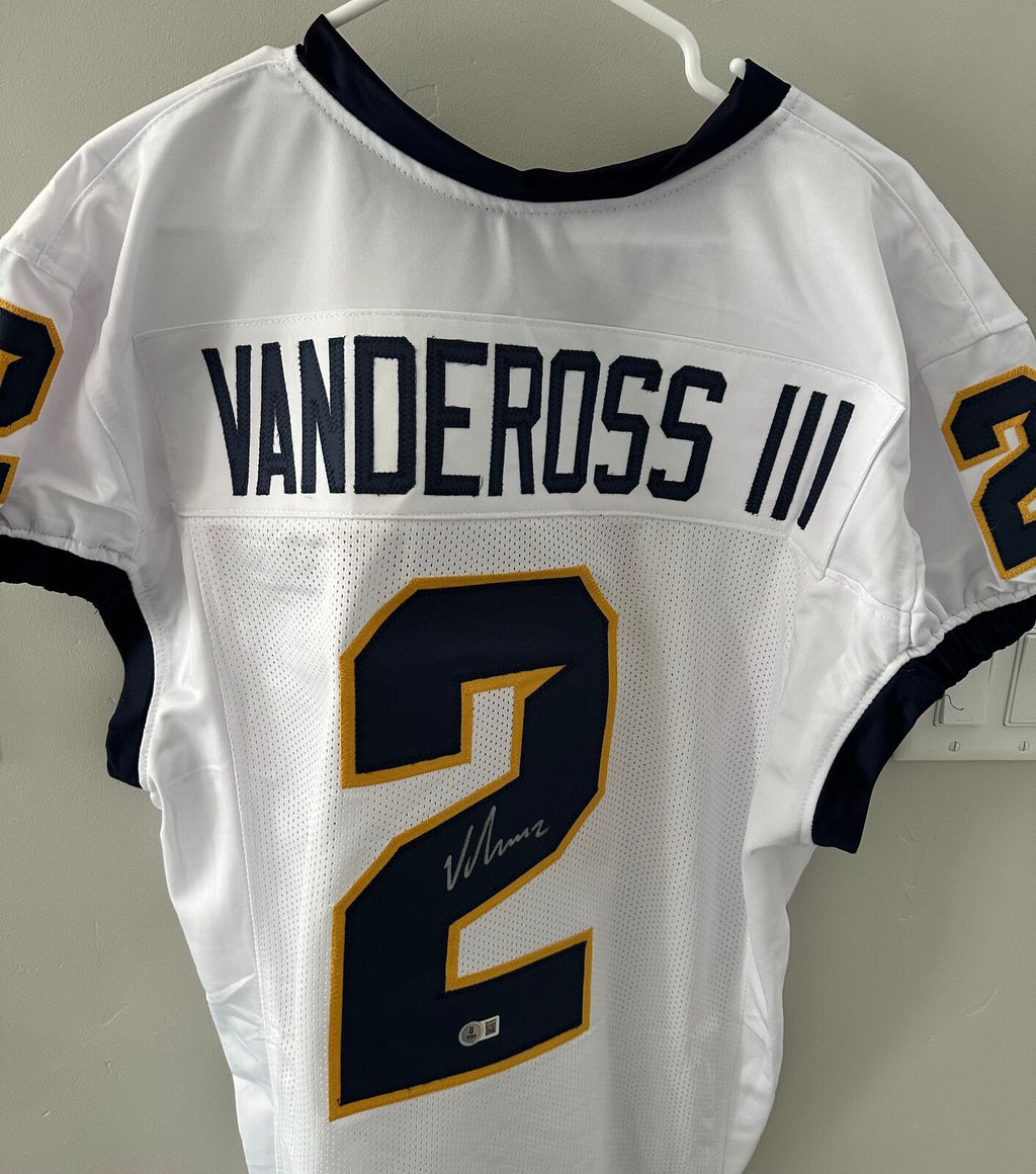 Junior Vandeross III Autographed Toledo Rockets #2 White Football Jersey with BE