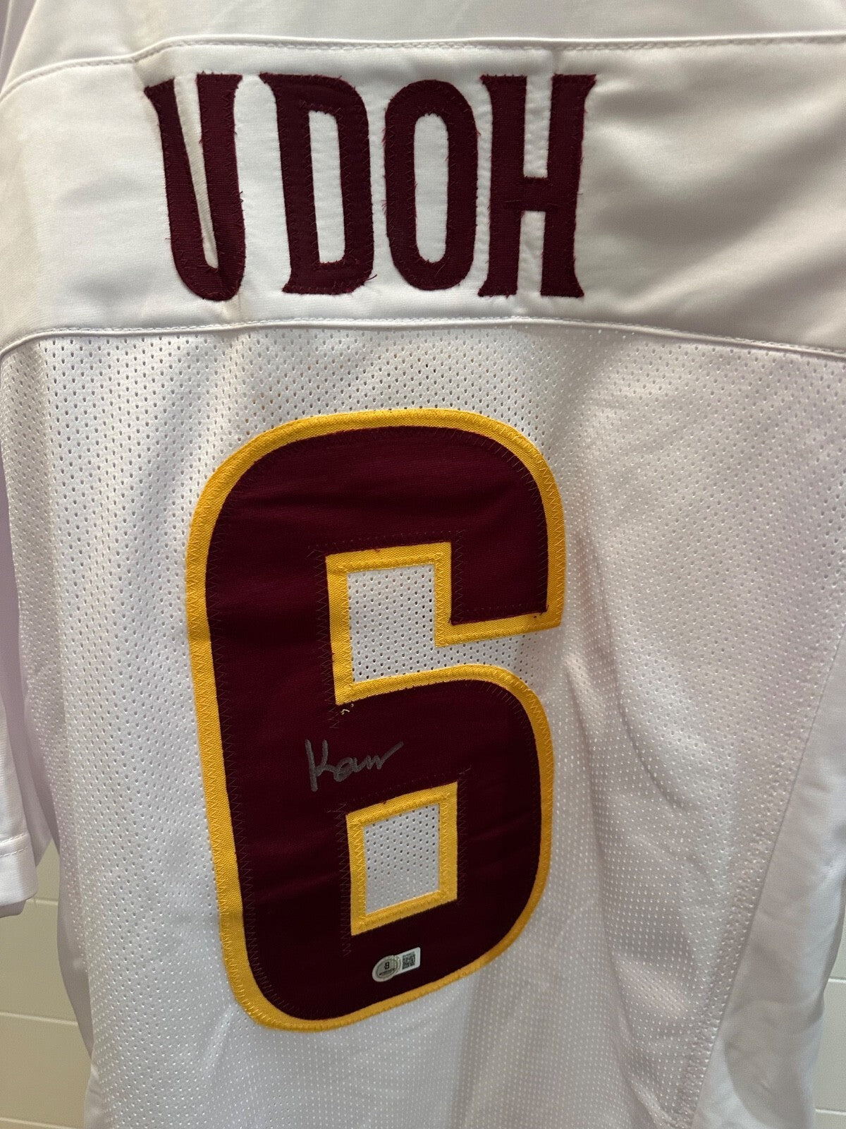 Kanye Udoh Signed Arizona State #6 Jersey – Beckett Authenticated