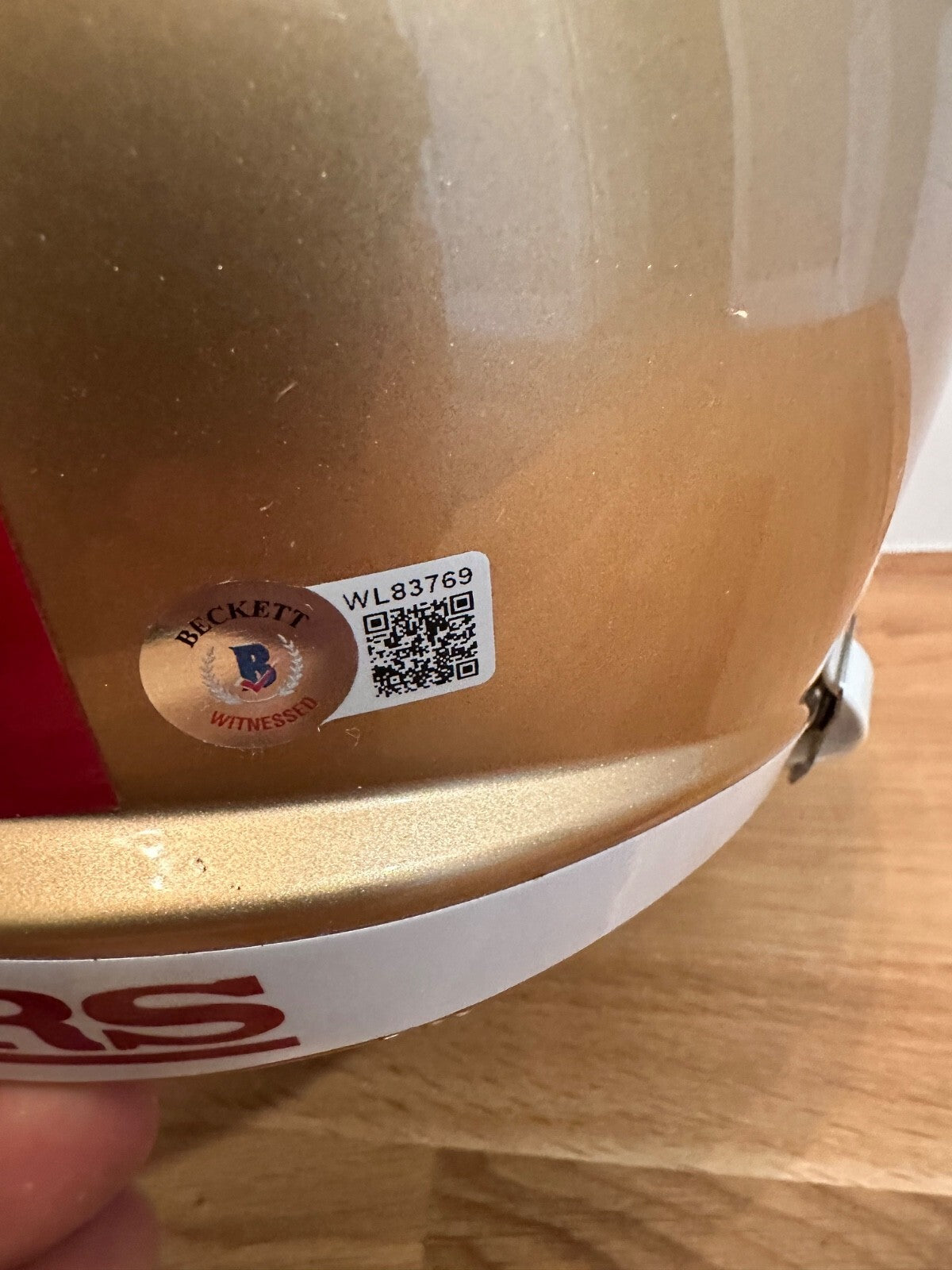 Trey Lance Signed San Francisco 49ers Full Size Helmet Beckett Witnessed COA