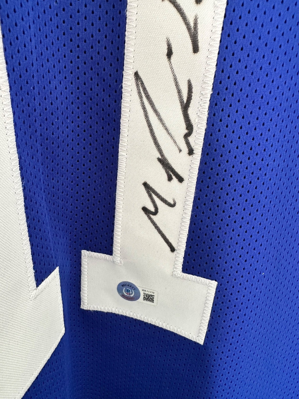 Michael Pittman Jr. Indianapolis Colts #11 Blue Signed Football Jersey BAS
