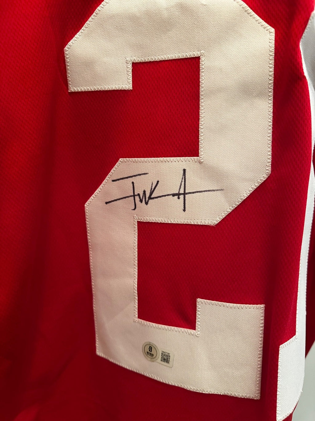Frank Gore Signed 49ers Custom Jersey — Beckett Witness Certified