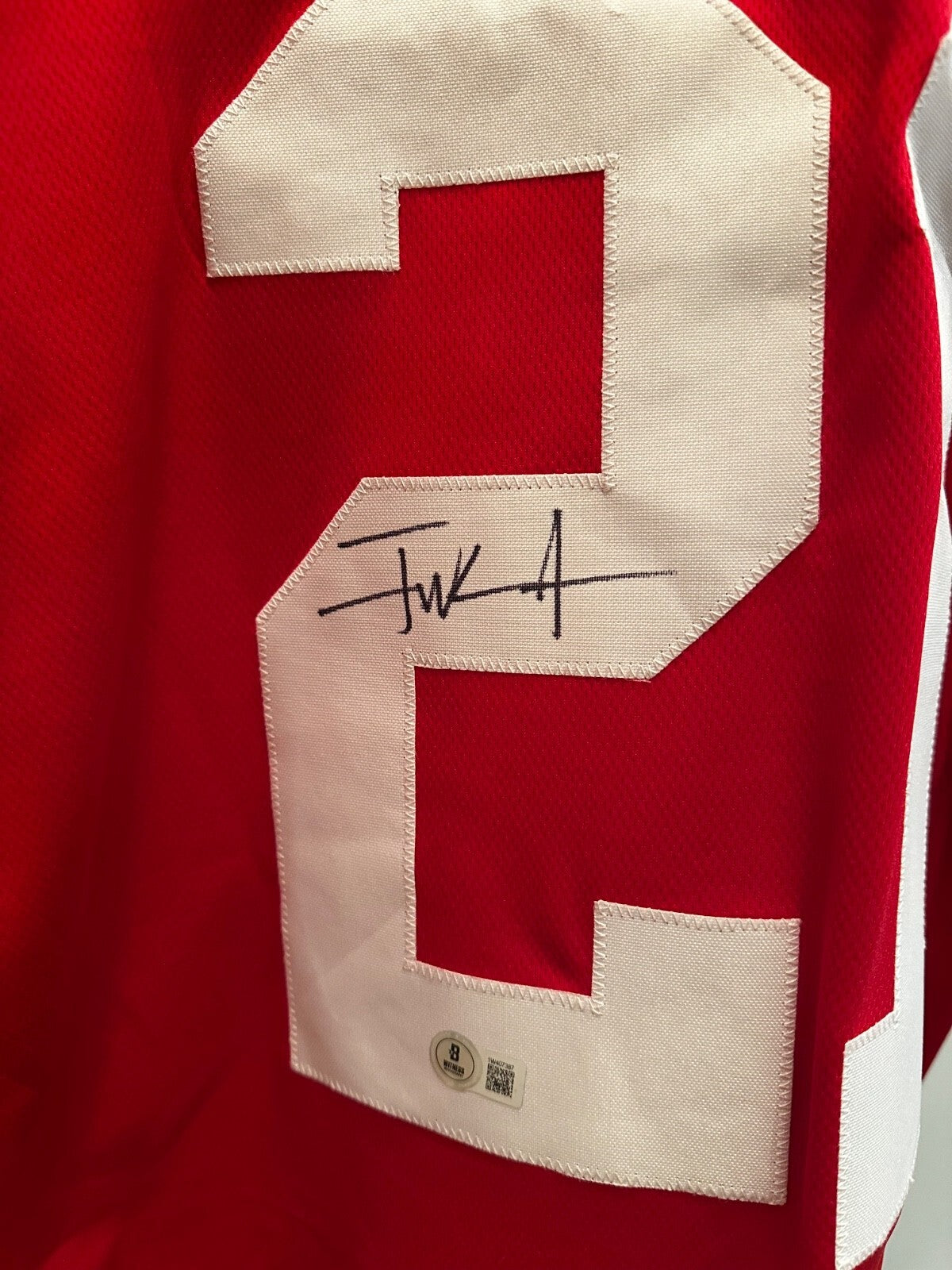 Frank Gore Signed 49ers Custom Jersey — Beckett Witness Certified
