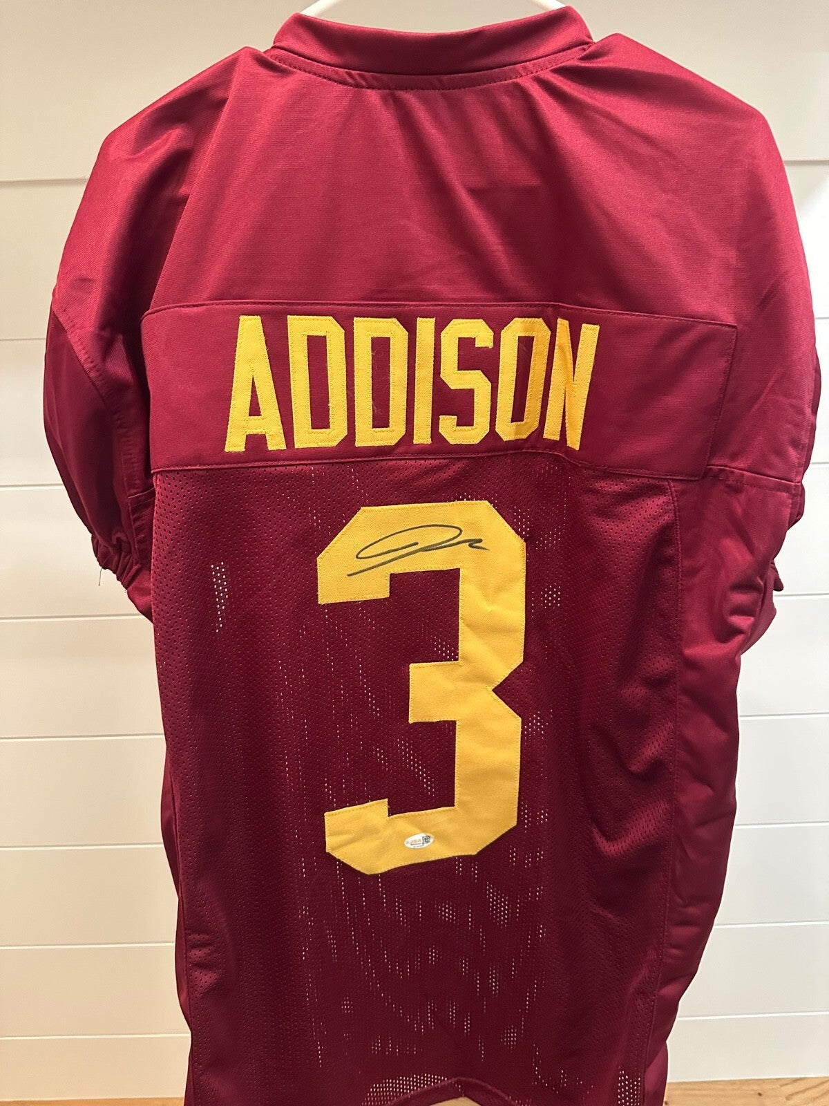 Jordan Addison Signed USC Trojans #3 Jersey – JSA Witnessed