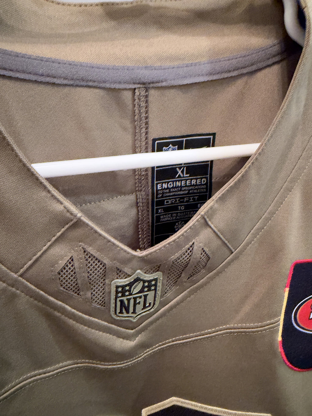 Christian McCaffrey 49ers #23 Olive Stitched Football Jersey XL With Tags
