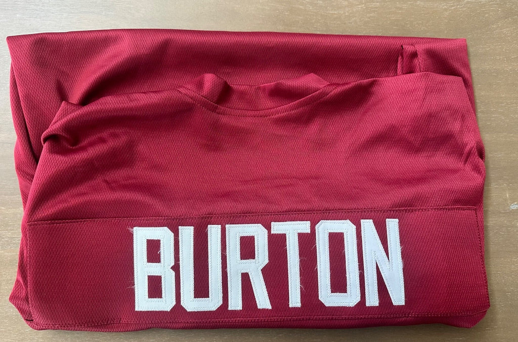 Jermaine Burton hand-signed Alabama Crimson Tide custom jersey.