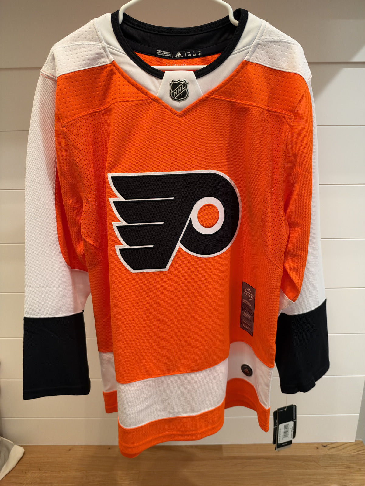 Philadelphia Flyers Orange Blank Adidas Climalite Hockey Jersey Size 46 NWT