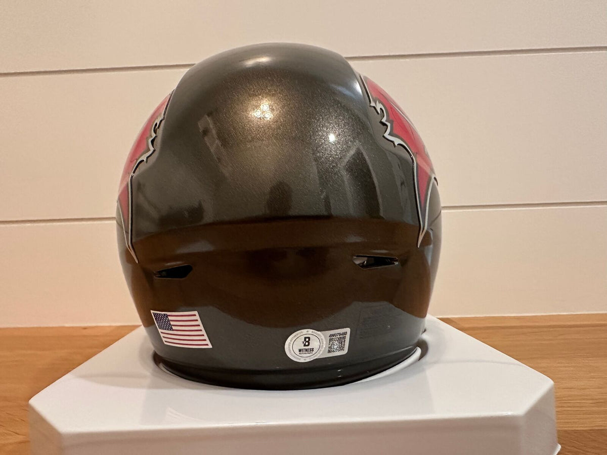 Bucky Irving Signed Tampa Bay Buccaneers Riddell SpeedFlex MIDI Helmet – Beckett