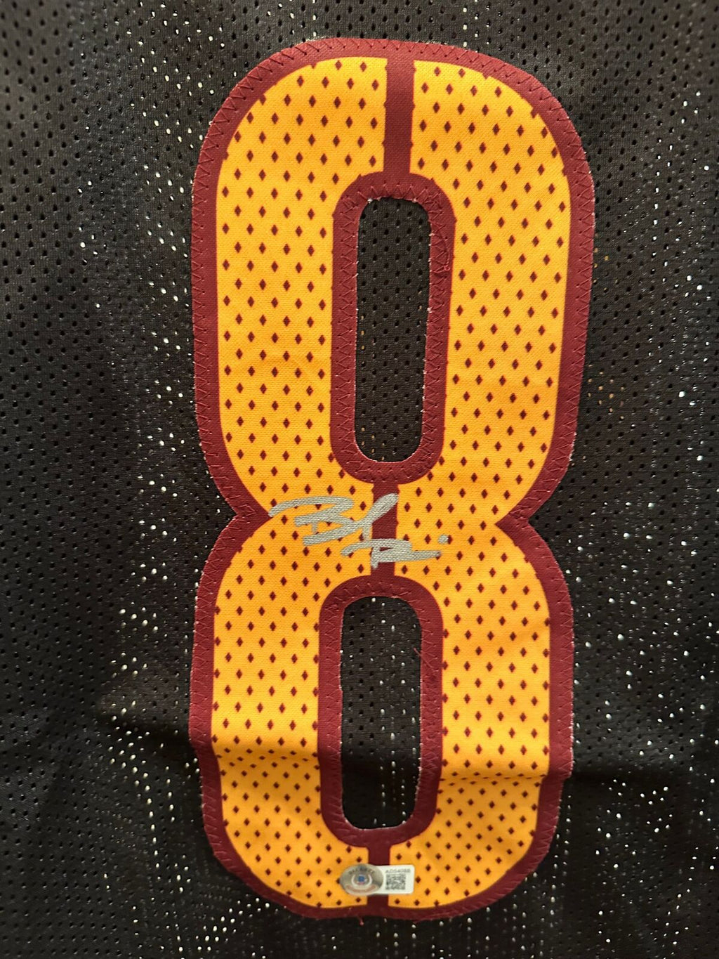 Brian Robinson Jr. Signed Washington #8 Jersey with game cut sleeves–