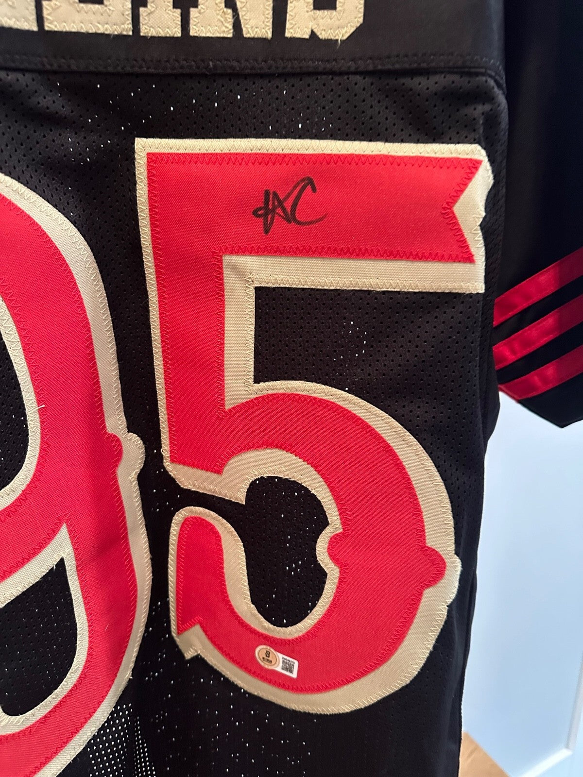 Alfred Collins Signed 49ers #95 Black Jersey – Beckett Witnessed