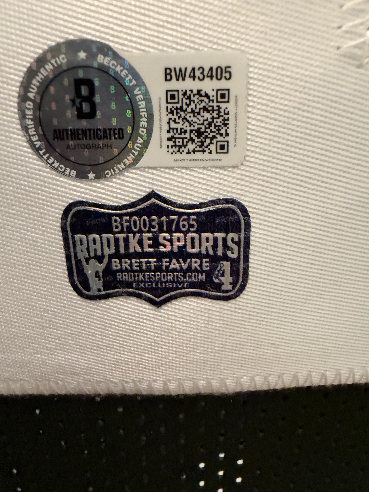 Brett Favre Signed Green Bay Packers Green Custom Jersey Beckett Radtke