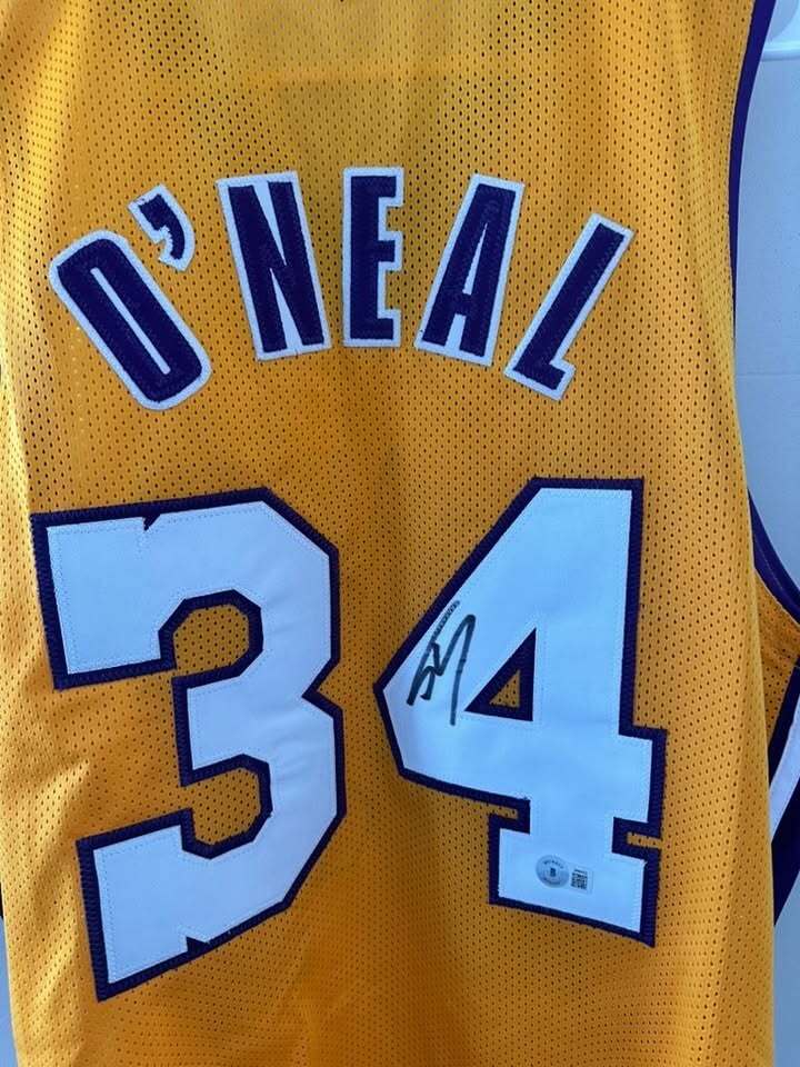 Shaquille O’Neal Signed Lakers Jersey Beckett Witnessed