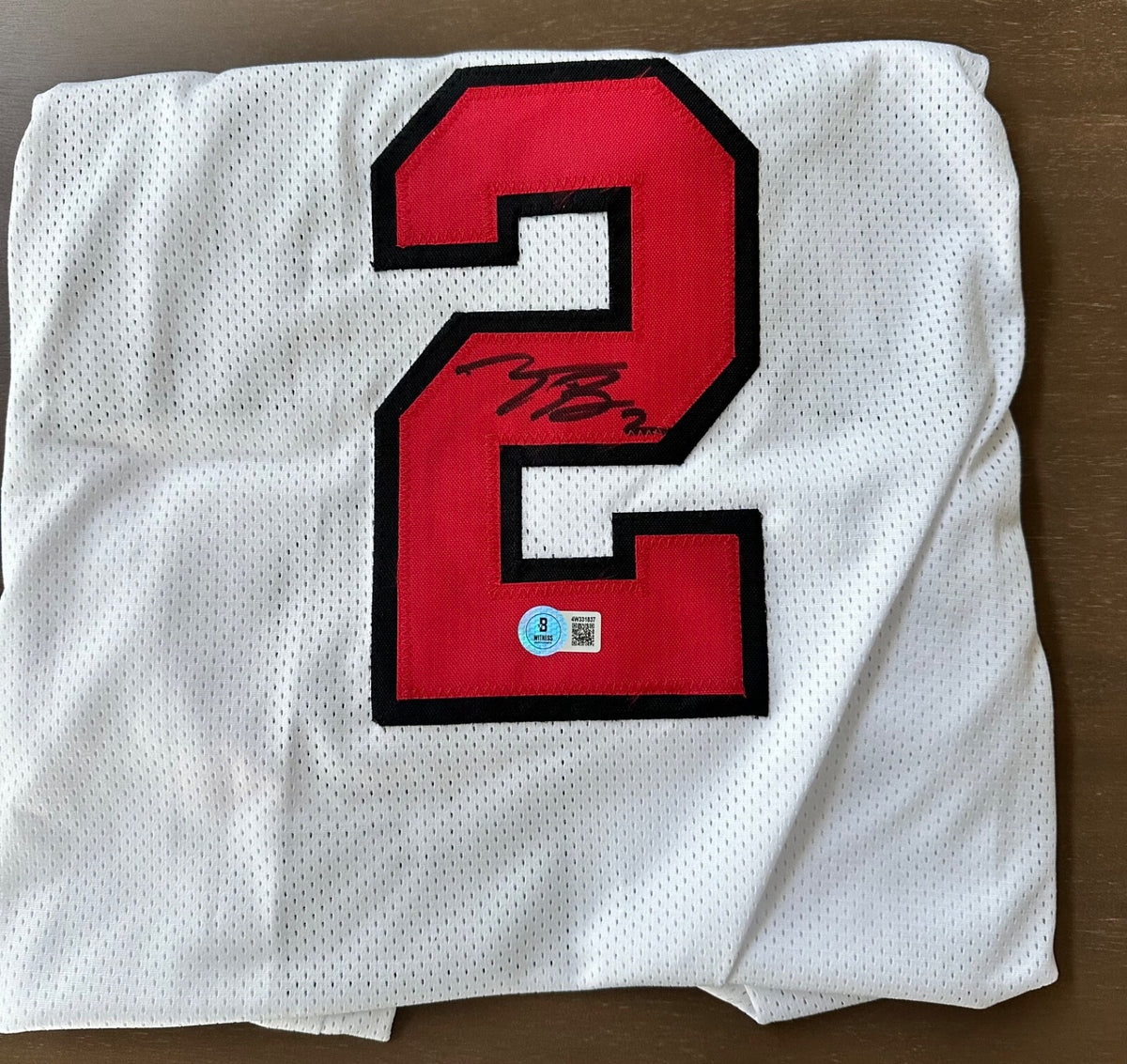 Terrance Brown signed Utah Utes jersey-Beckett