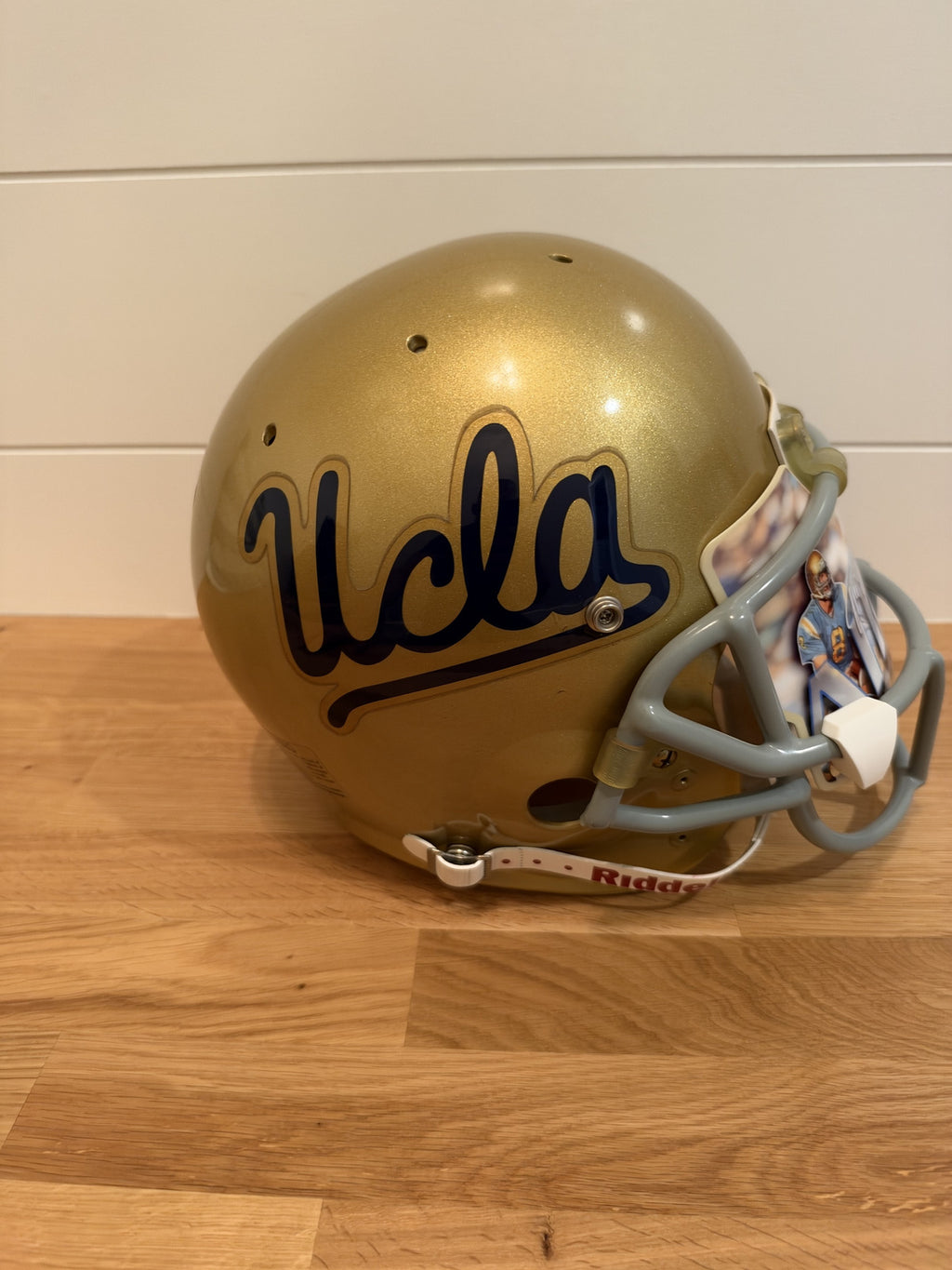 Troy Aikman Signed UCLA Bruins Riddell Full Size Helmet Custom Visor