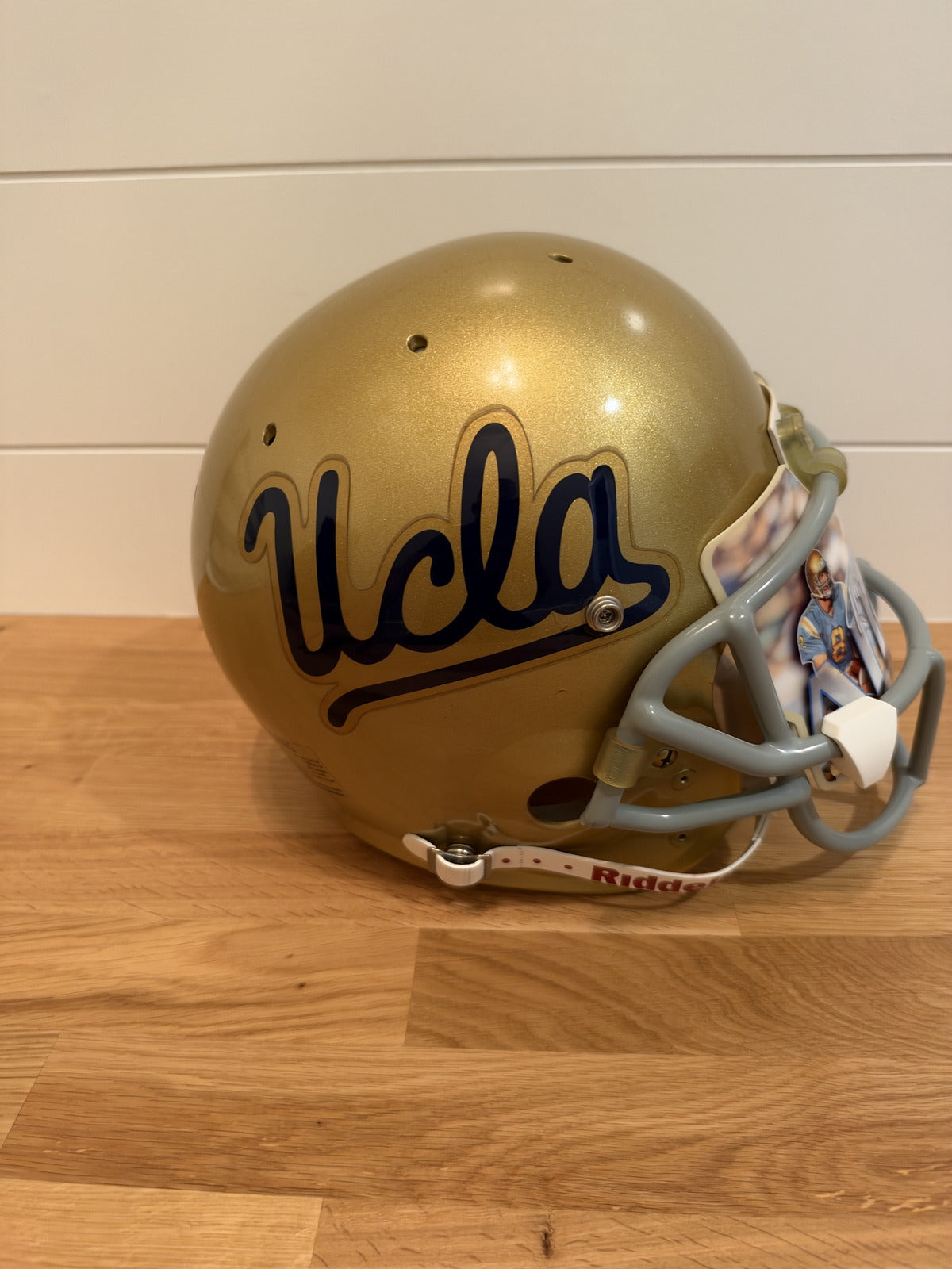 Troy Aikman Signed UCLA Bruins Riddell Full Size Helmet Custom Visor