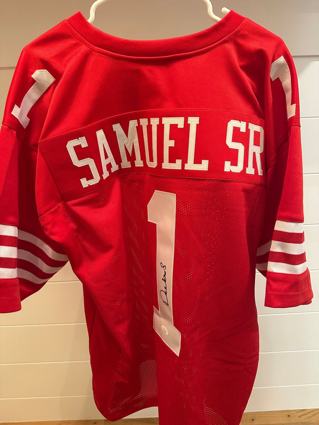 Deebo Samuel Signed San Francisco 49ers #1 Red Jersey – JSA Certified Autograph