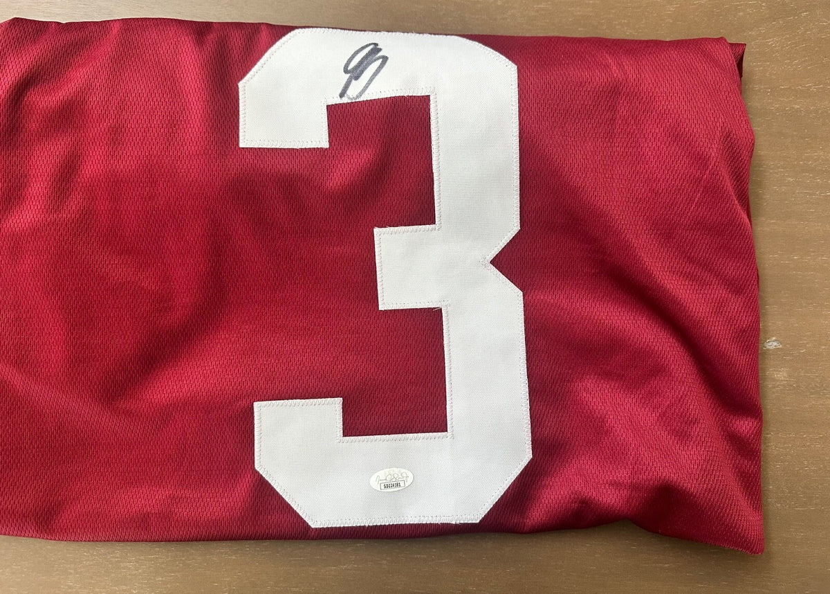 Jermaine Burton hand-signed Alabama Crimson Tide custom jersey.