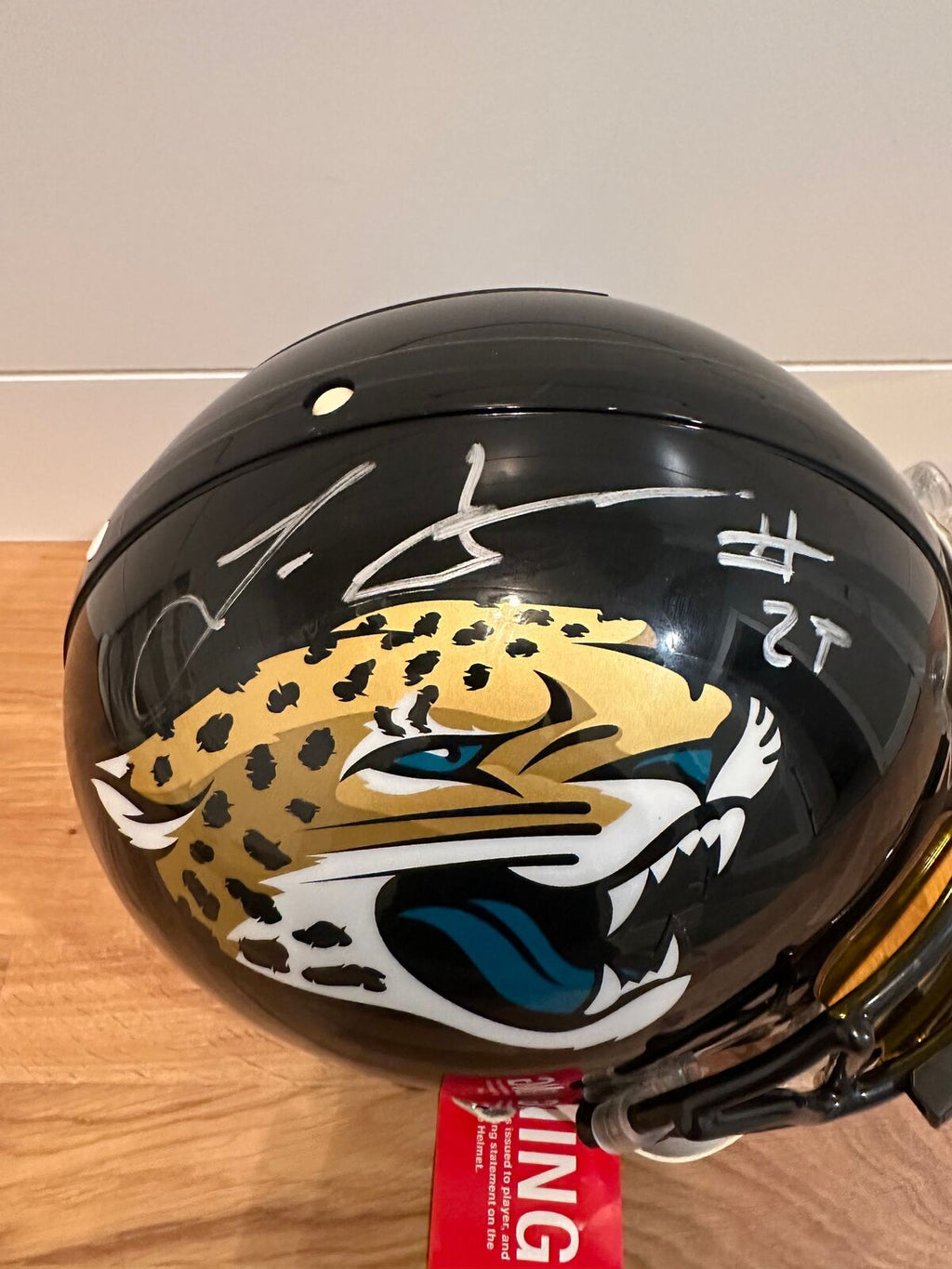 Leonard Fournette Signed Jacksonville Jaguars Full Size Authentic Pro Helmet