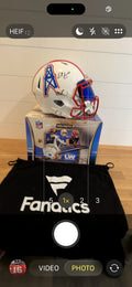 Earl Campbell Signed Houston Oilers Throwback Replica Helmet with visor –