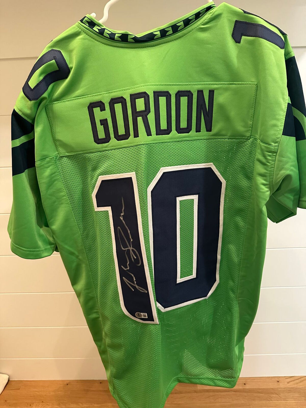 Josh Gordon Signed Seattle Seahawks #10 Lime Green Jersey – “420” Inscription –