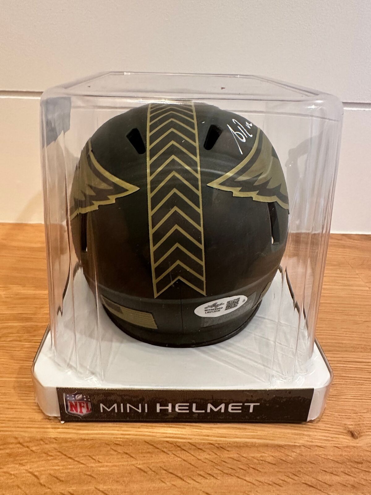 Antrel Rolle Signed Arizona Cardinals Mini Helmet with visor