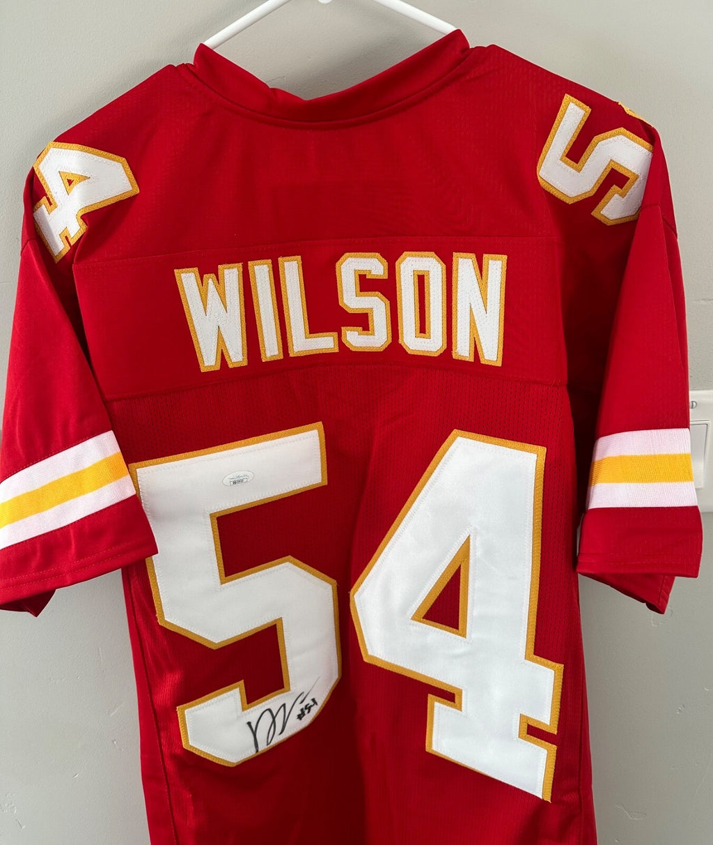 Damien Wilson autographed signed jersey NFL Kansas City Chiefs JSA COA