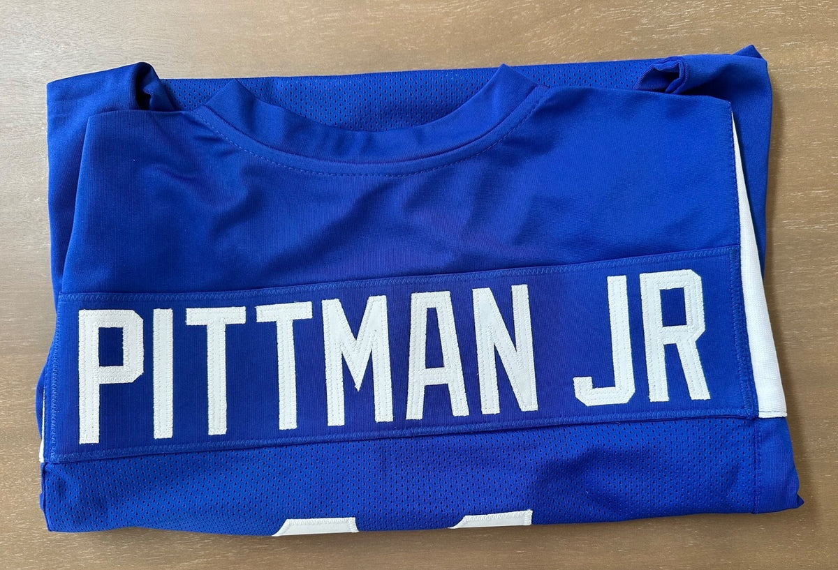 Michael Pittman Jr. Indianapolis Colts #11 Blue Signed Football Jersey BAS