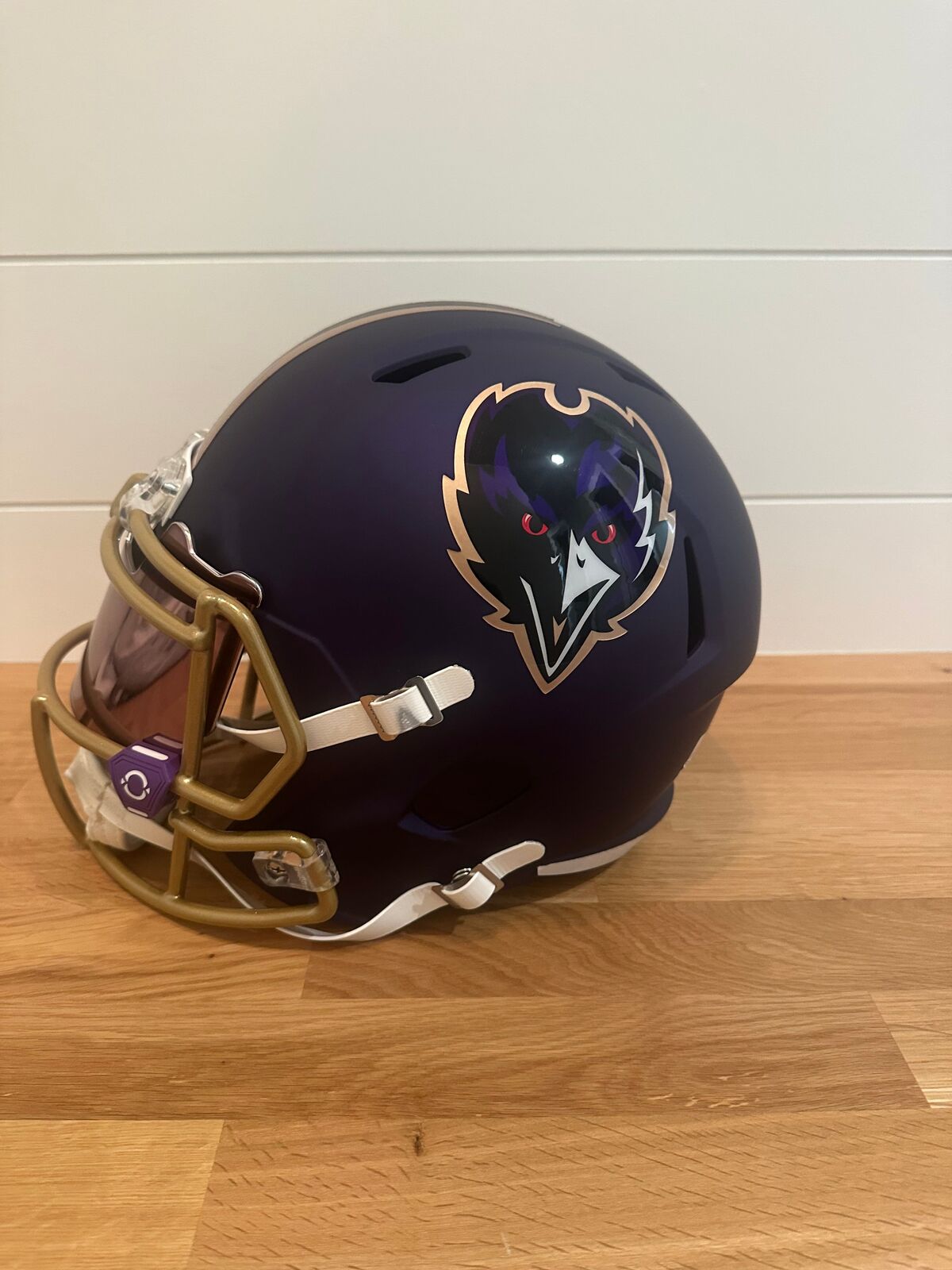 Ray Lewis Signed Baltimore Ravens 2024 Alternate Full-Size Replica Helmet –