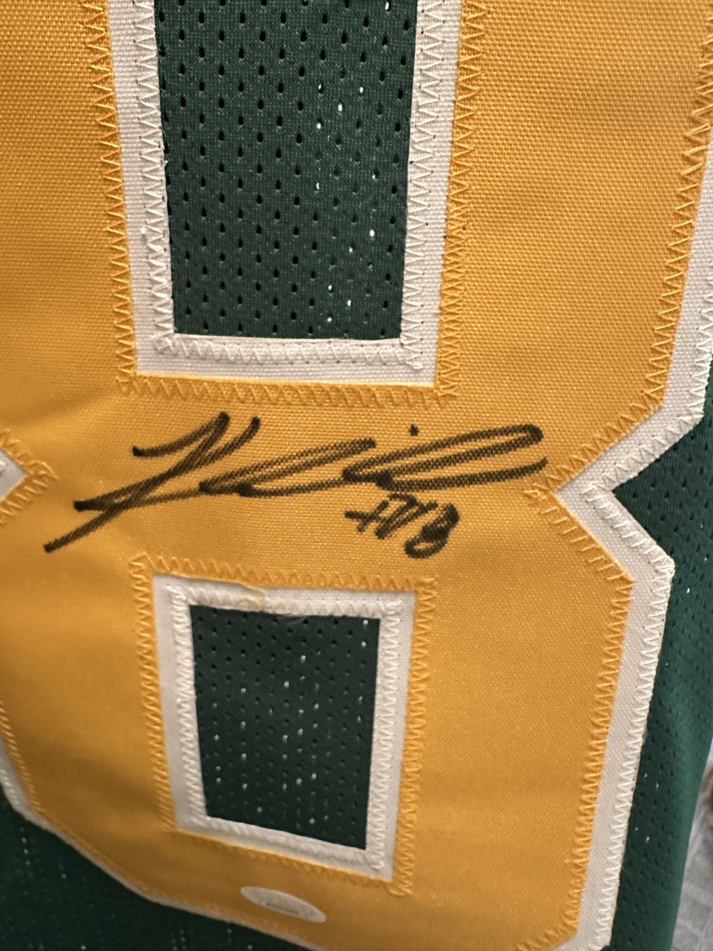 Kenyon Sadiq Signed Oregon Ducks Green Custom Jersey #18 XL JSA COA