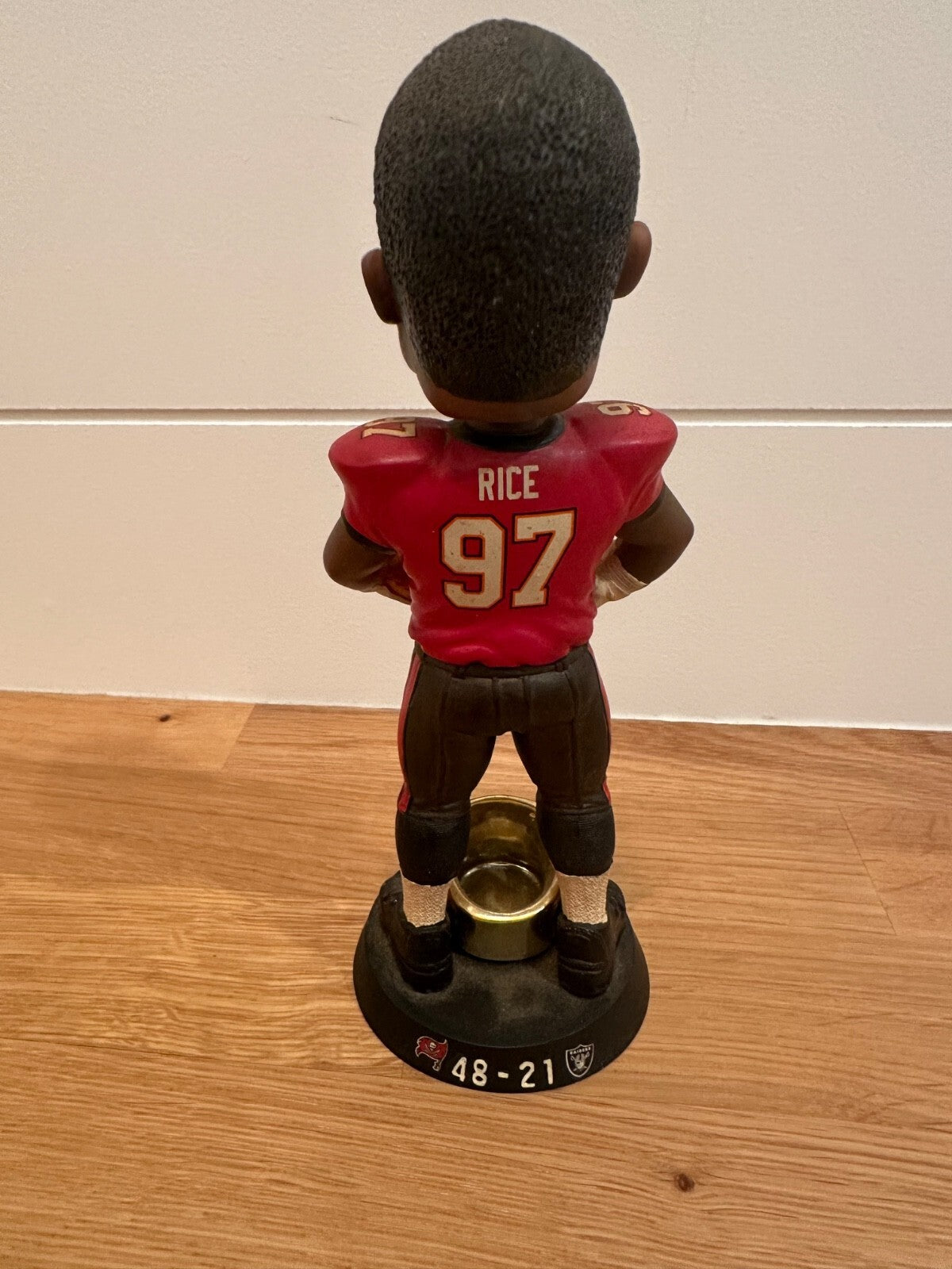 Simeon Rice Buccaneers Super Bowl XXXVII Limited Edition Bobblehead
