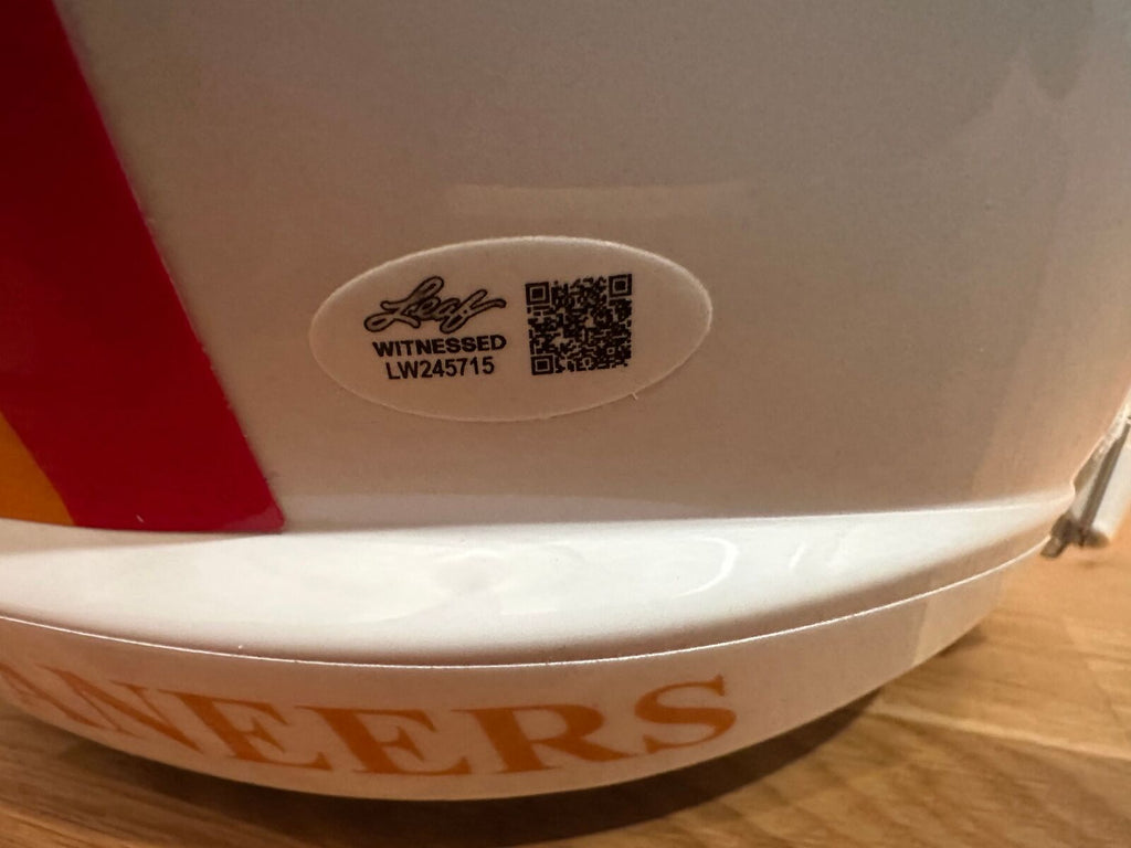 LeGarrette Blount Signed Tampa Bay Buccaneers Throwback Full-Size Replica Helmet