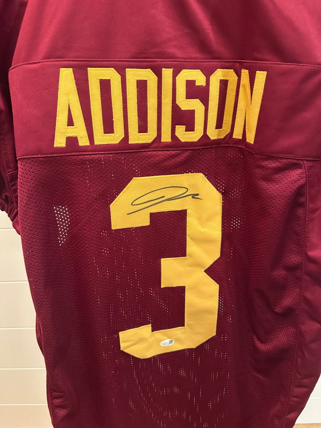 Jordan Addison Signed USC Trojans #3 Jersey – JSA Witnessed