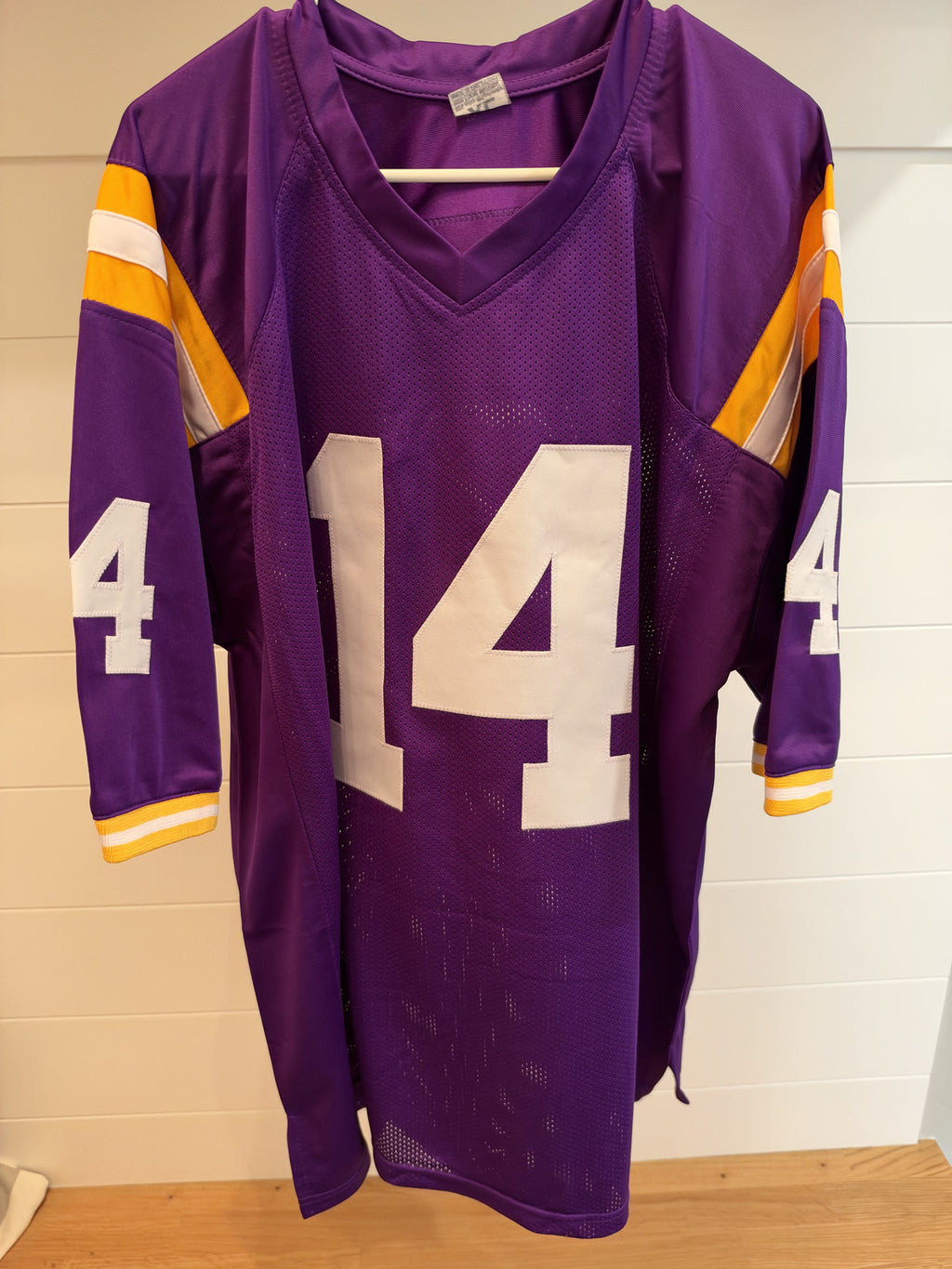 Trey'Dez Green Signed LSU Tigers Custom Jersey #14 XL Purple JSA COA