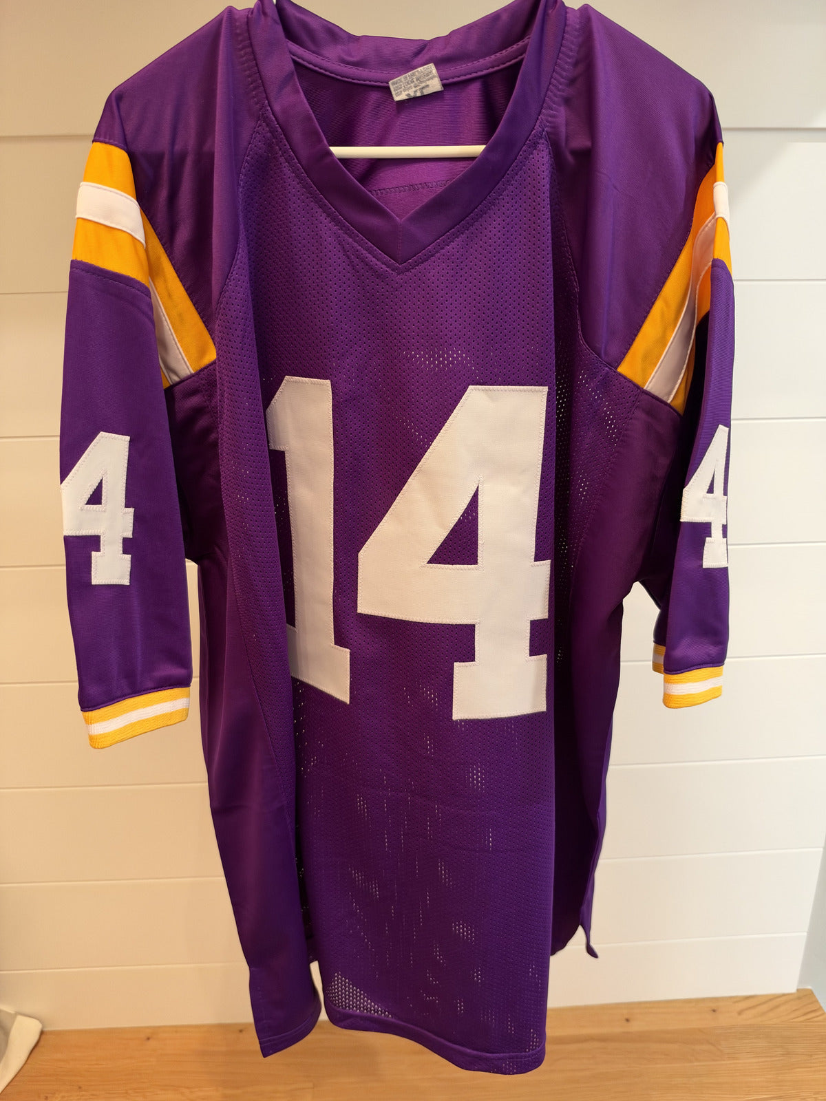 Trey'Dez Green Signed LSU Tigers Custom Jersey #14 XL Purple JSA COA