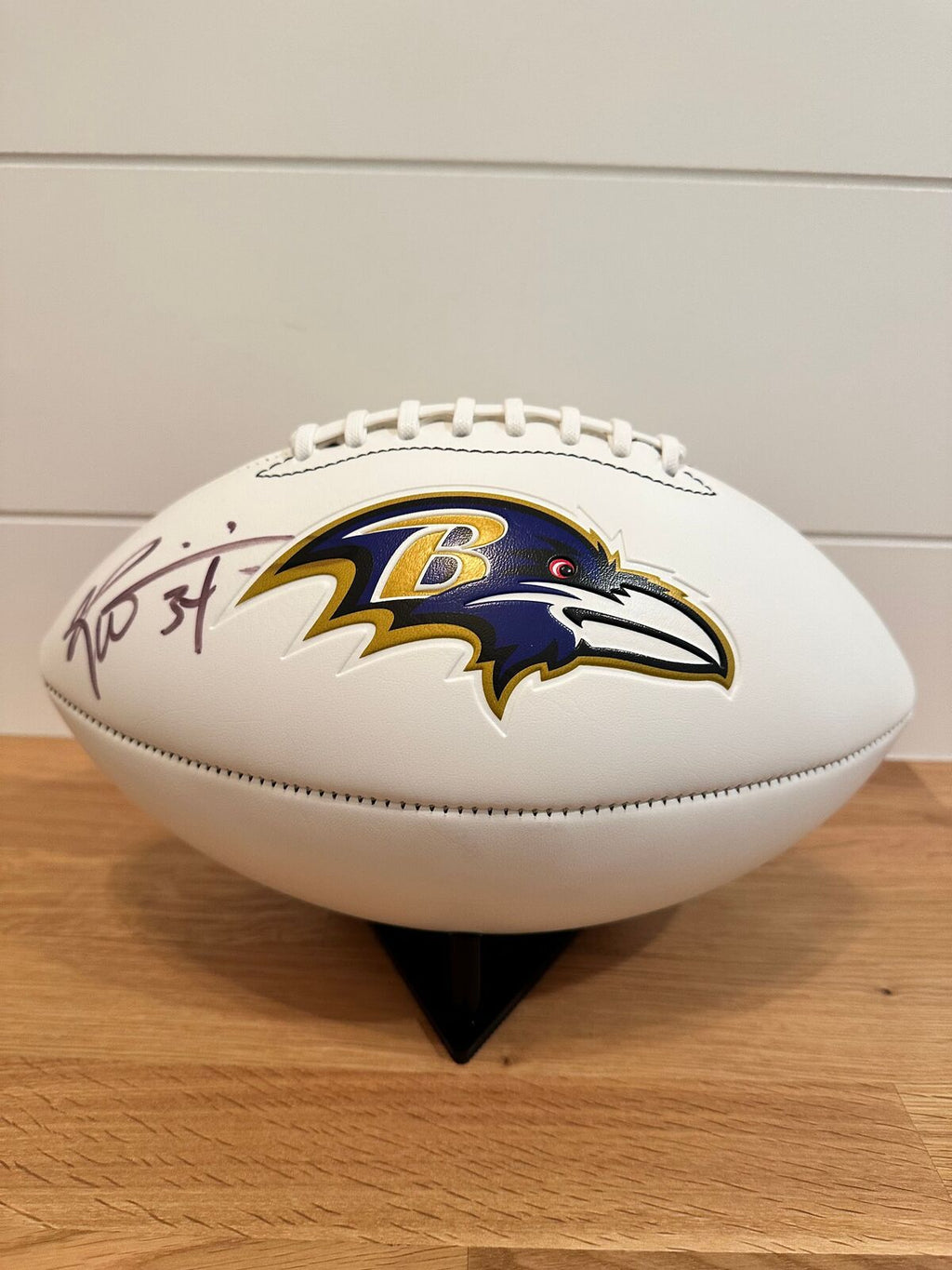 Ricky Williams Signed Baltimore Ravens Logo Football — Metabilia Certified