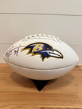 Ricky Williams Signed Baltimore Ravens Logo Football — Metabilia Certified