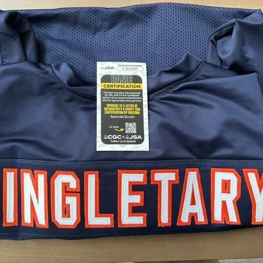 Mike Singletary Signed Chicago Bears Jersey – JSA Certified HOF 98