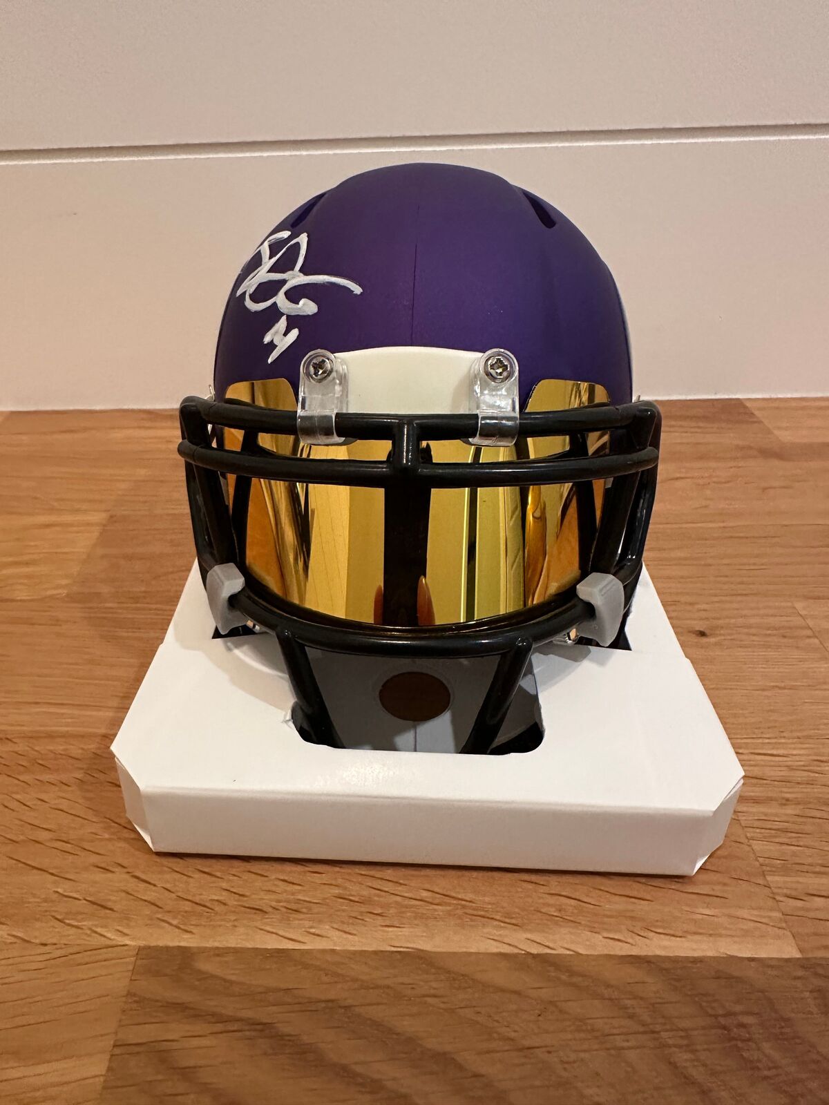 Sam Darnold & Aaron Jones Dual Signed Minnesota Vikings Riddell Mini Helmet –
