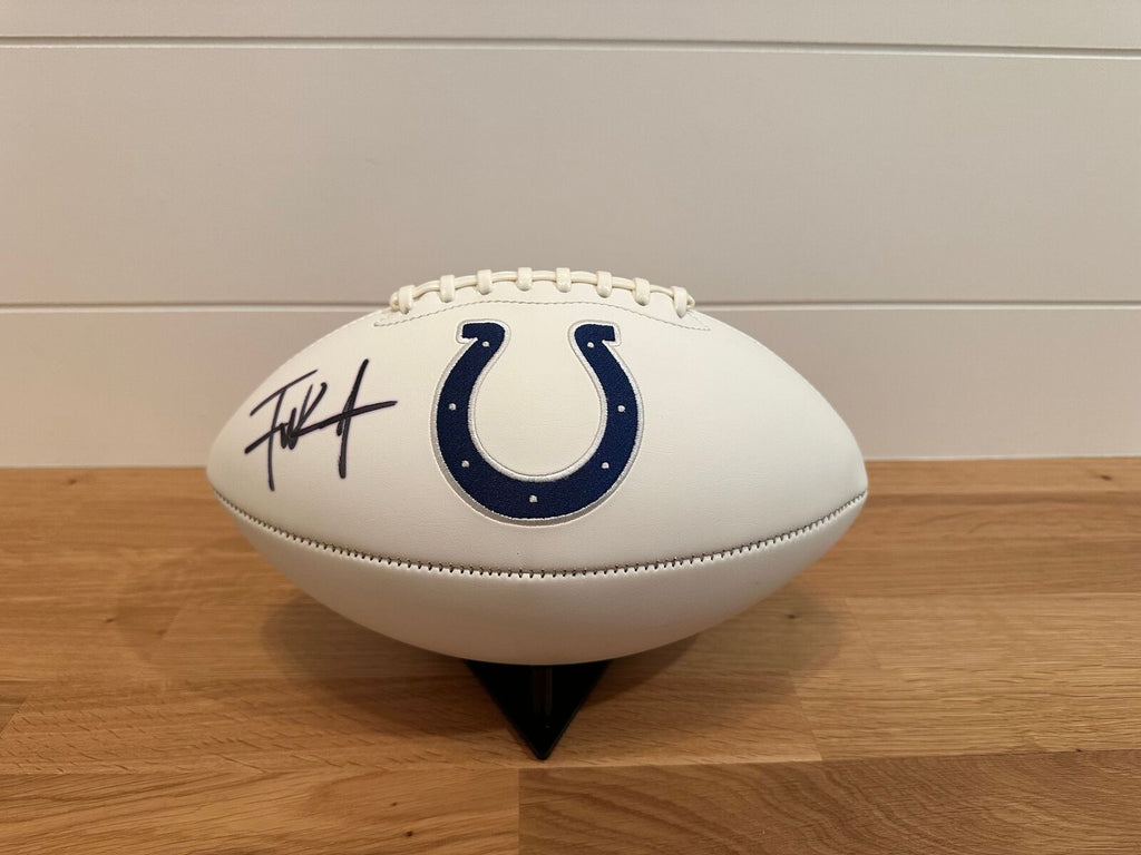Frank Gore Signed Indianapolis Colts White Panel Football – Beckett Witnessed