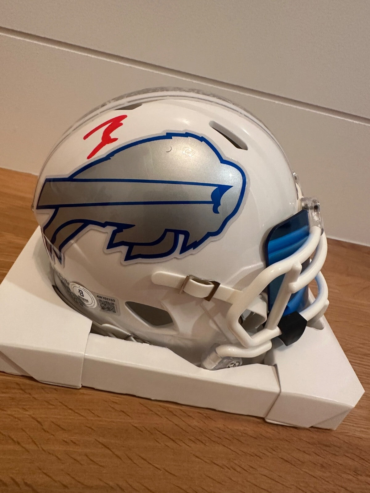 James Cook Signed Buffalo Bills Lunar Eclipse Mini Helmet – Beckett Witnessed