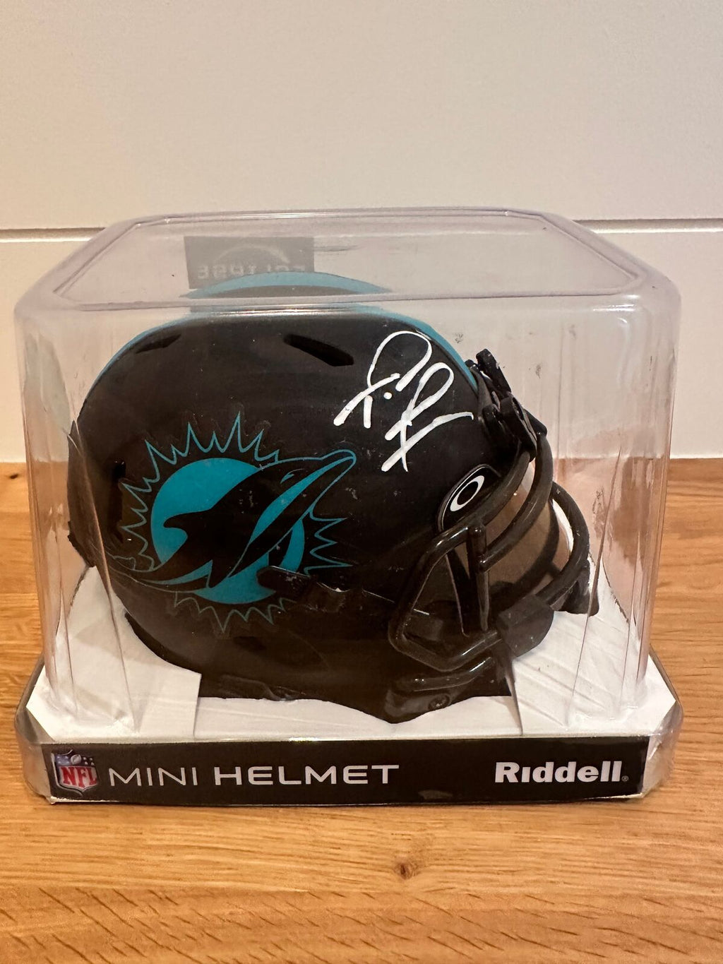 Tua Tagovailoa Autographed Miami Dolphins Eclipse Alternate Riddell Speed Mini-2