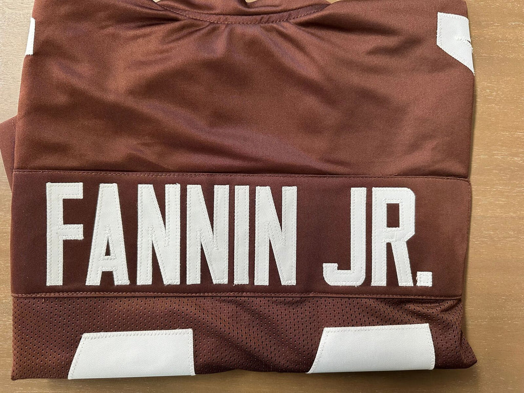 Harold Fannin Jr. Signed Cleveland Browns Style Jersey – JSA Authenticated