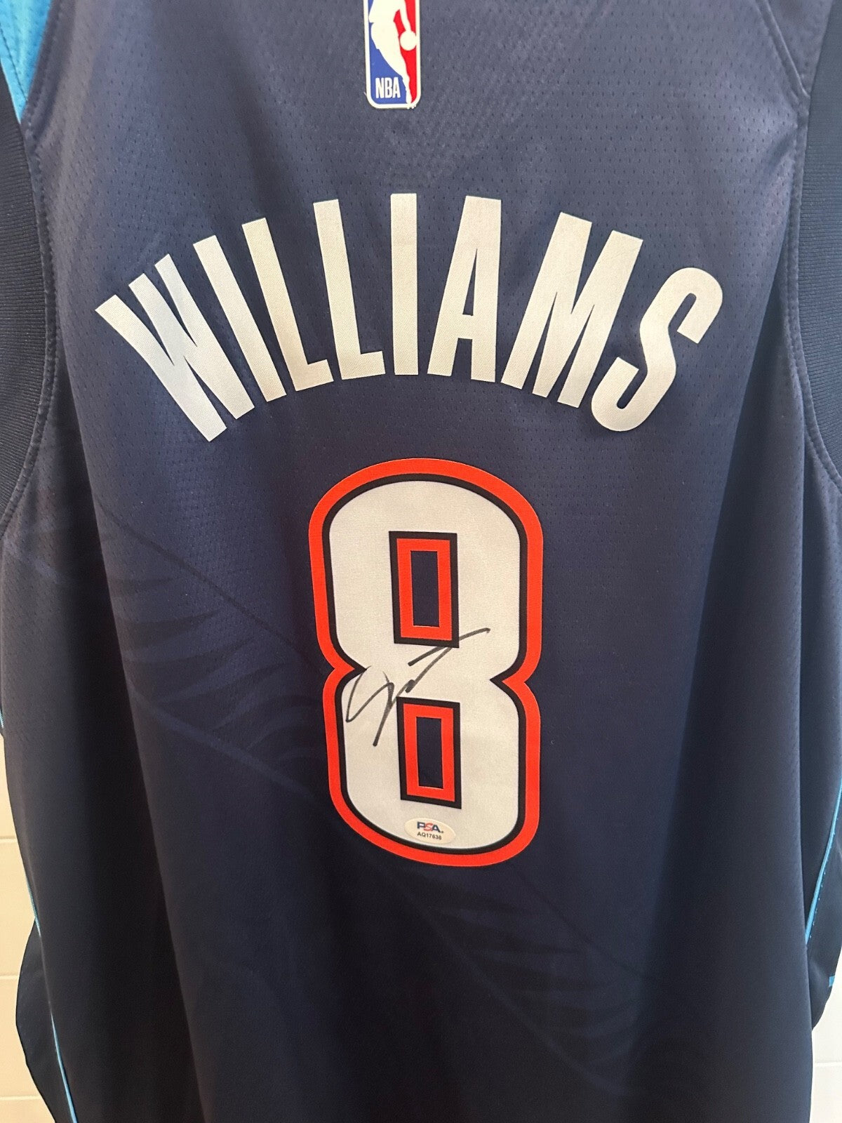 Jalen Williams Signed OKC Thunder Nike City Edition Jersey – PSA