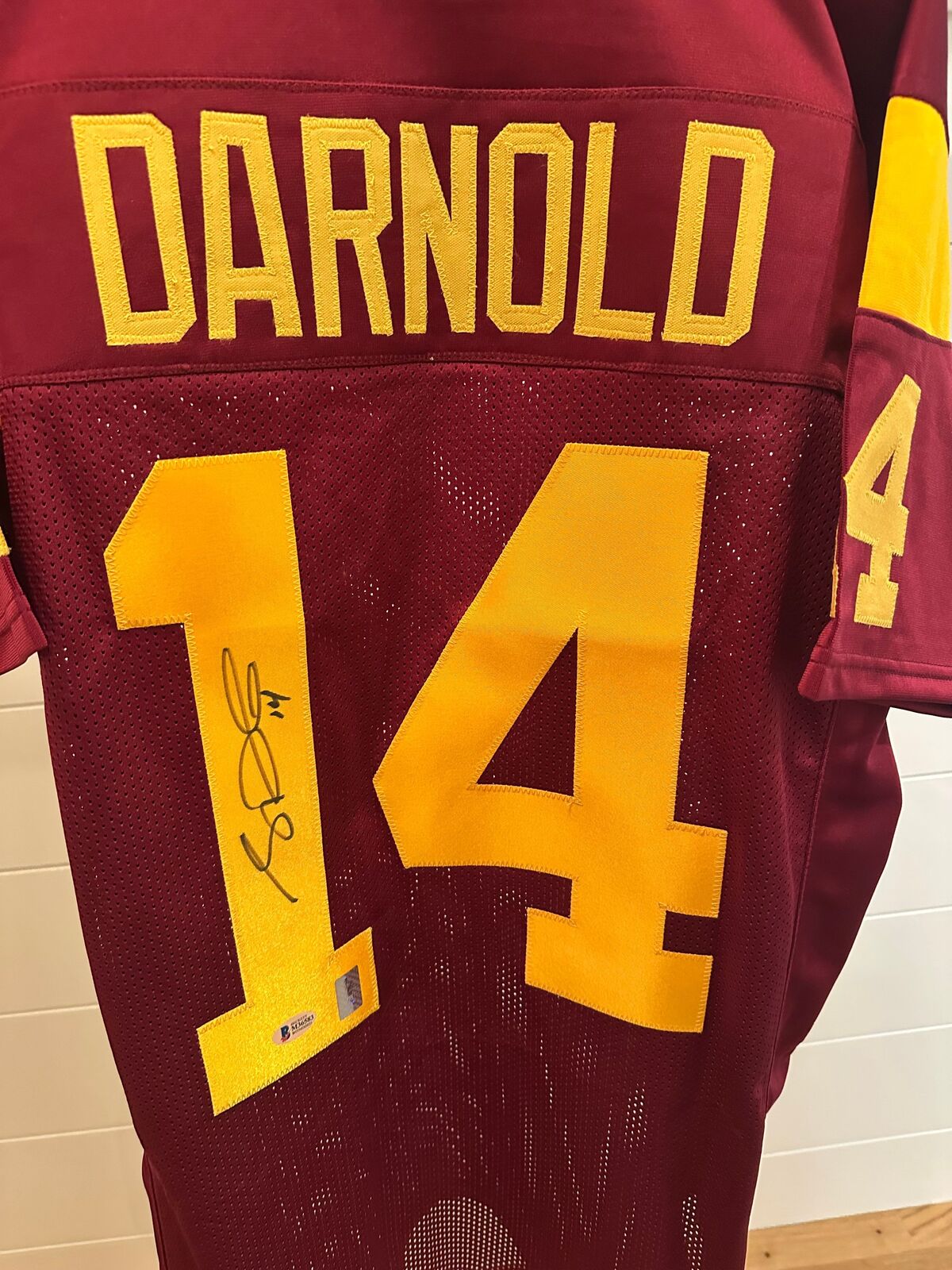 Sam Darnold Autographed USC Trojans #14 Jersey – Beckett Witness Authenticated