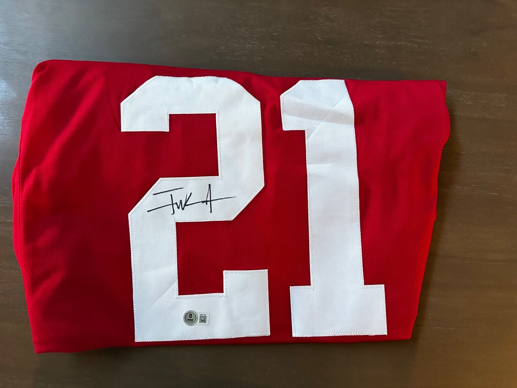 Frank Gore Signed 49ers Custom Jersey — Beckett Witness Certified