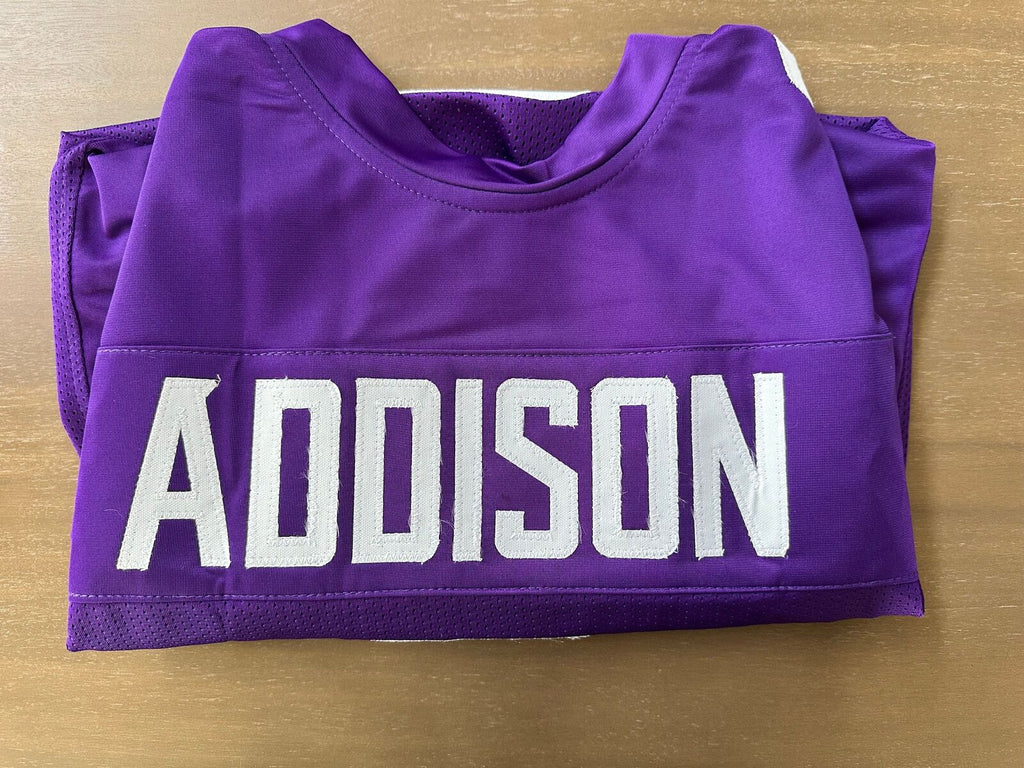 Jordan Addison Signed Vikings Jersey #3 – JSA Authenticated