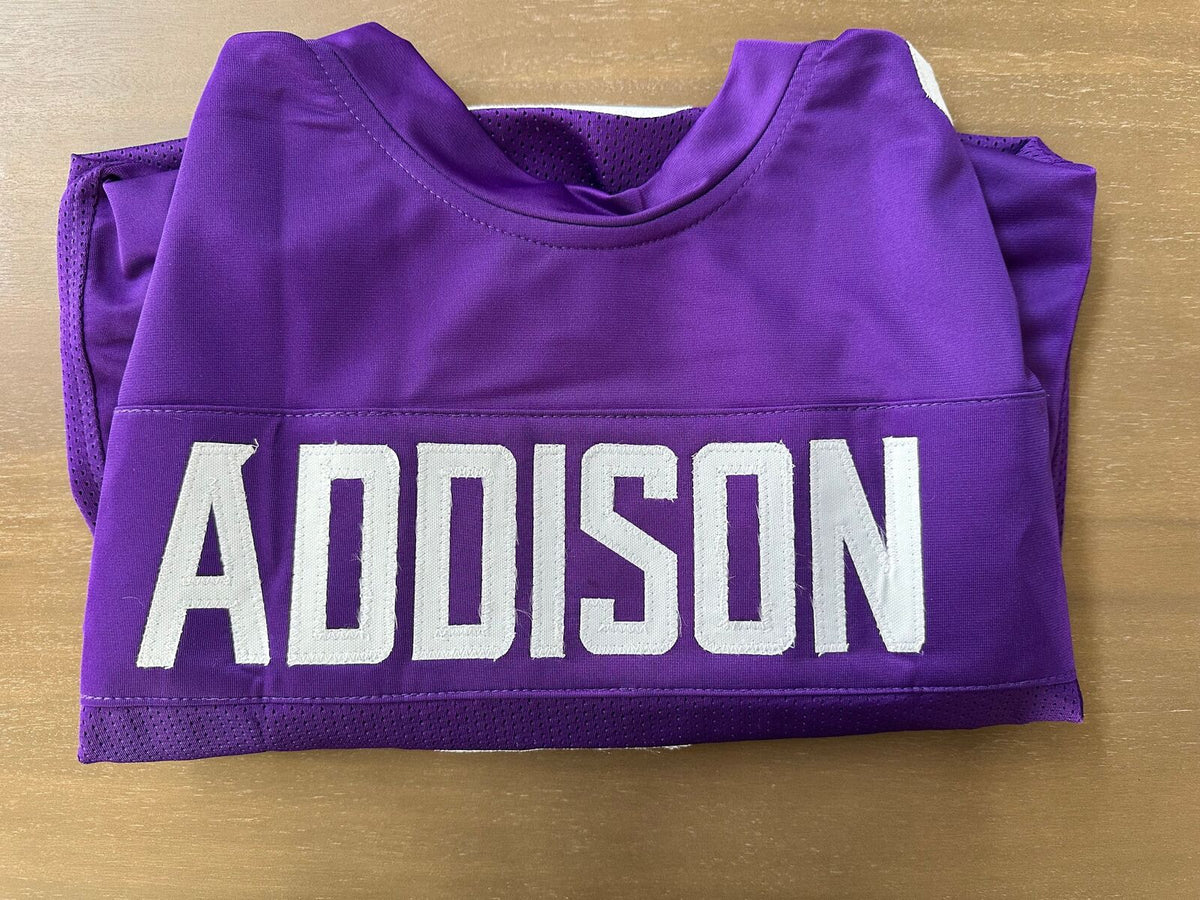 Jordan Addison Signed Vikings Jersey #3 – JSA Authenticated