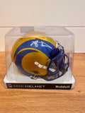 Aaron Donald Signed LA Rams Flash Alternate Mini Helmet — Beckett COA
